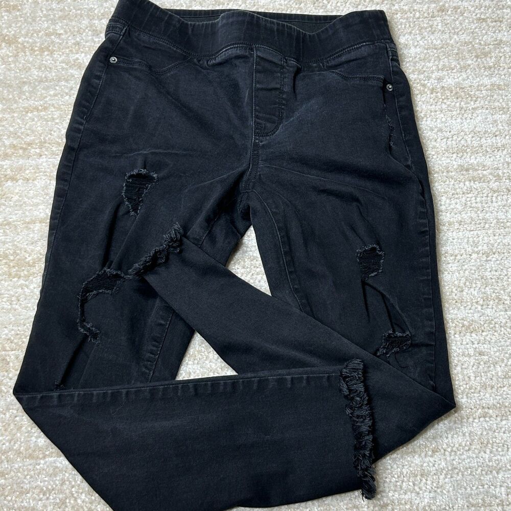Old Navy Jeans Womens 10 Black Skinny Distressed‎